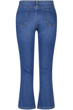 Straight leg jeans met mid waist