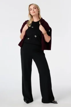Straight leg pantalon