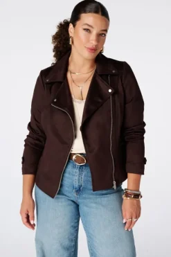 Suèdine biker jasje