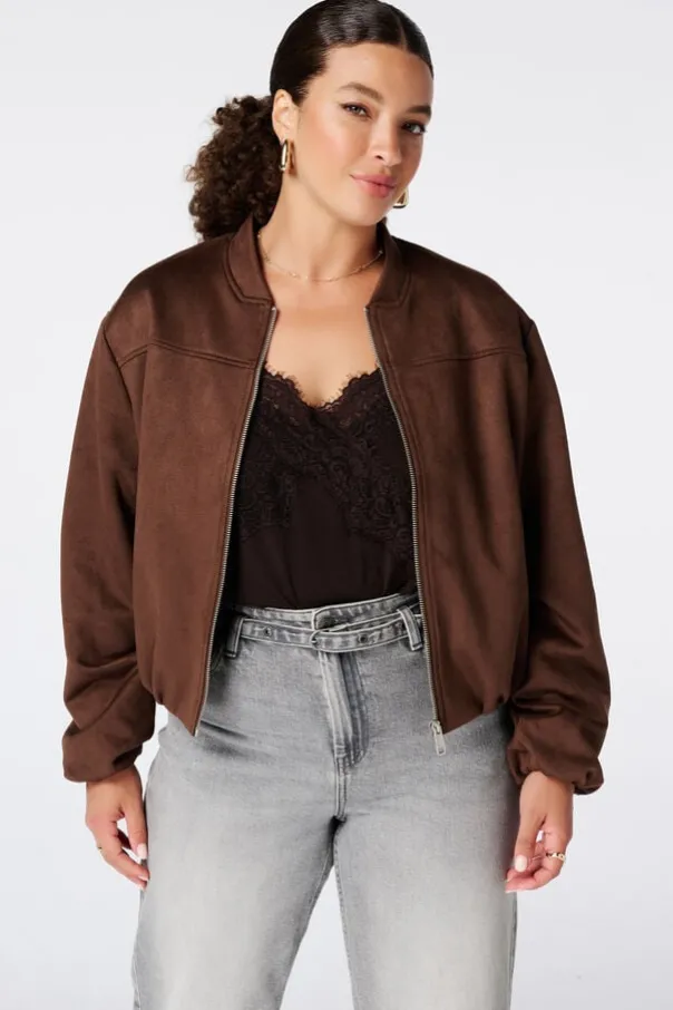 Suèdine bomber jasje