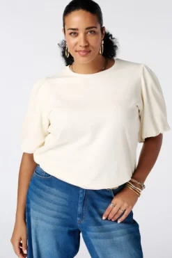 Sweater met korte pofmouwen