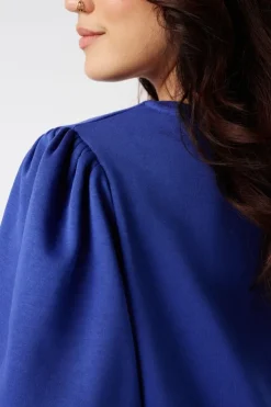 Sweater met korte pofmouwen
