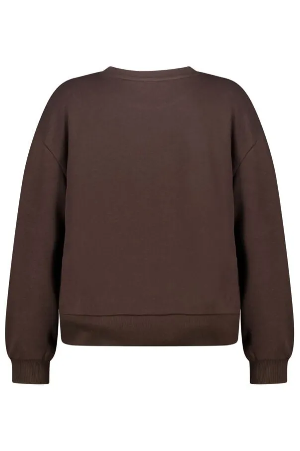 Sweater met sportieve print