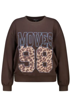 Sweater met sportieve print