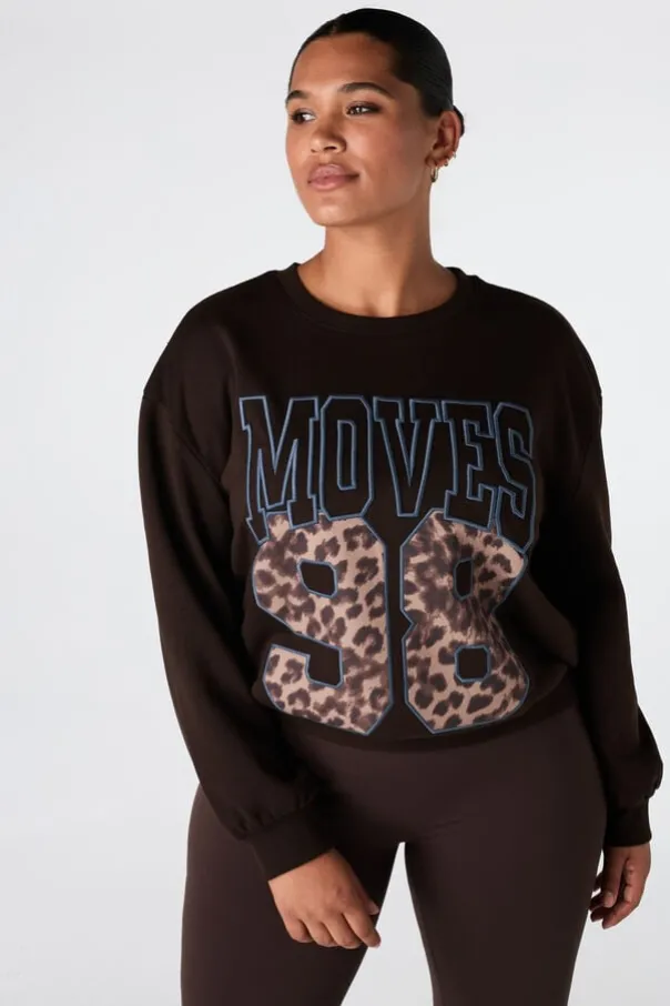 Sweater met sportieve print