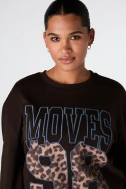 Sweater met sportieve print
