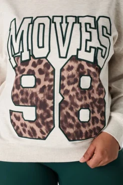 Sweater met sportieve print