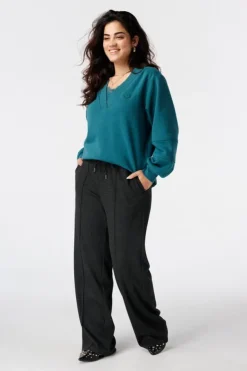 Sweater met v-hals
