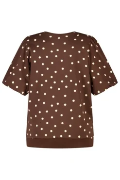 Sweat top met polka dot