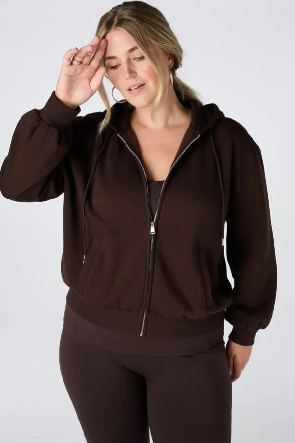 Sweat vest met capuchon