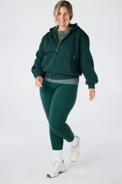 Sweat vest met capuchon