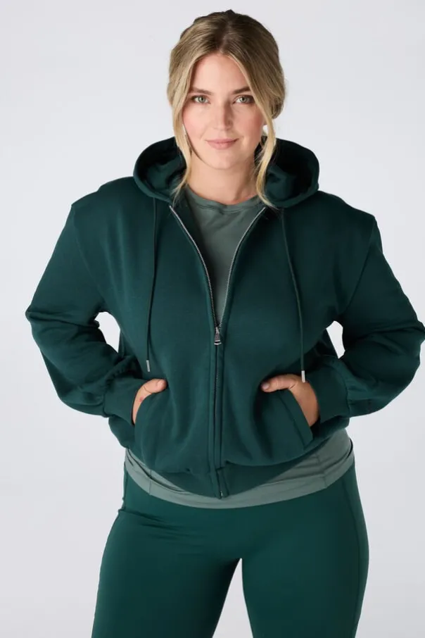 Sweat vest met capuchon