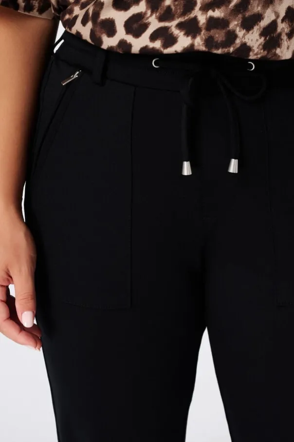 Tapered broek met elastische taille