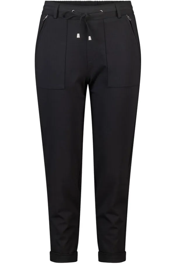 Tapered broek met elastische taille