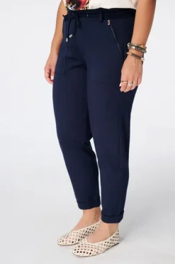 Tapered broek met elastische taille