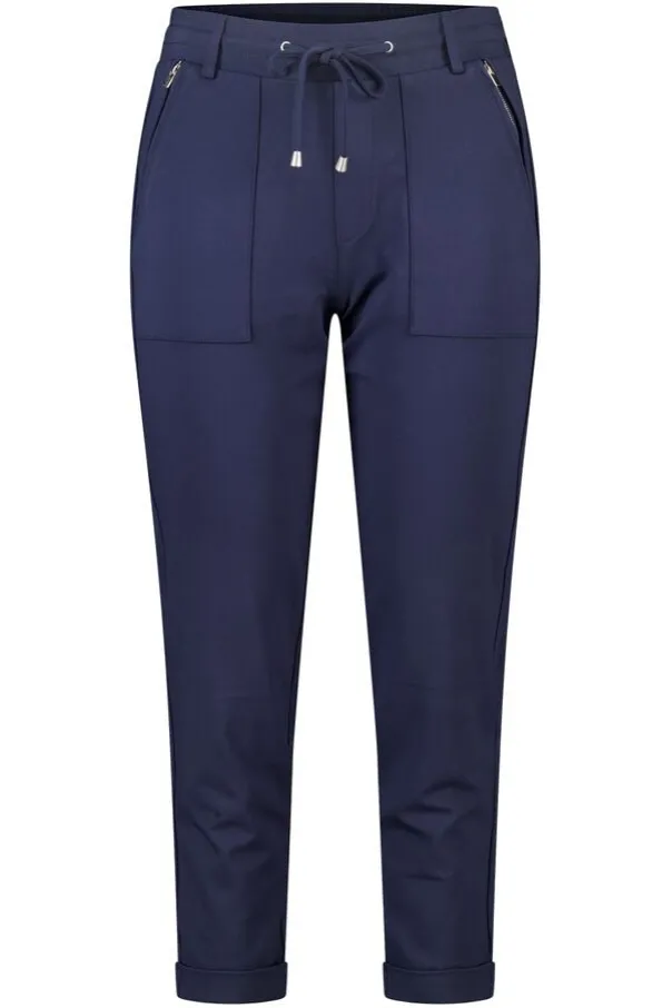Tapered broek met elastische taille