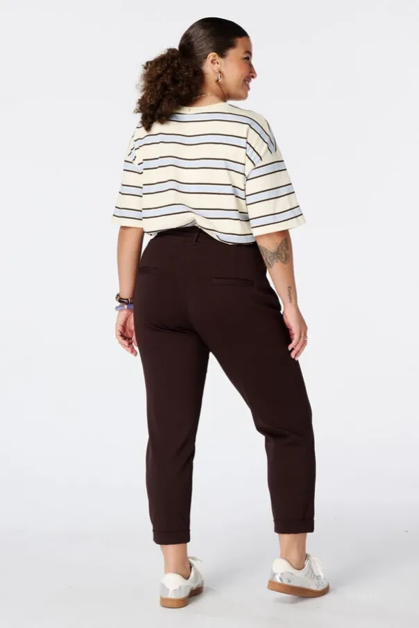 Tapered broek met elastische taille