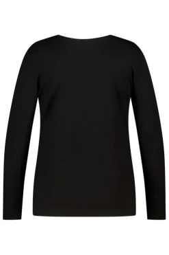 Top met lange mouwen en ronde hals