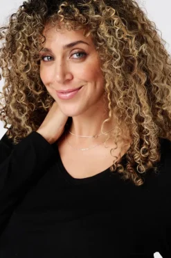 Top met lange mouwen en v-hals