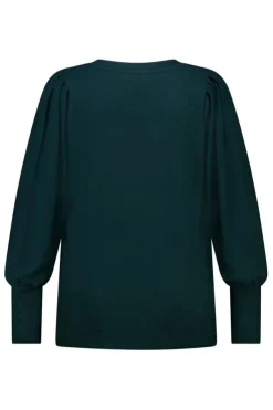 Top met pofmouwen