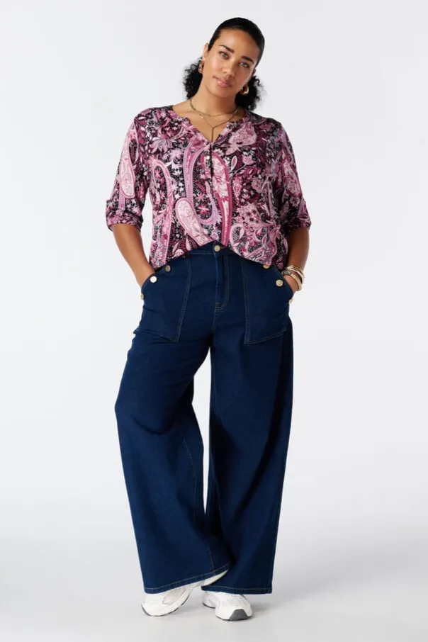 Top met print