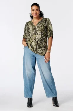 Top met print