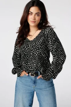 Top met print
