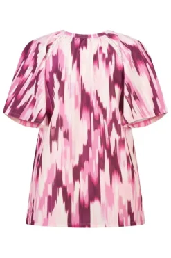 Top met print en v-hals