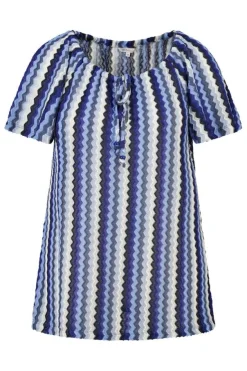 Top met zigzag print