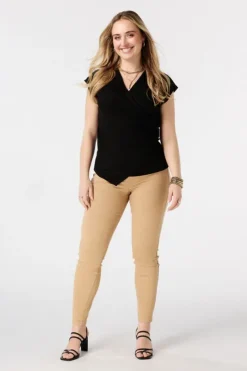 Tregging in denim look