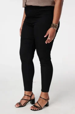 Tregging met denim look