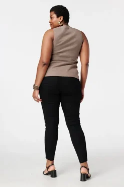 Tregging met denim look