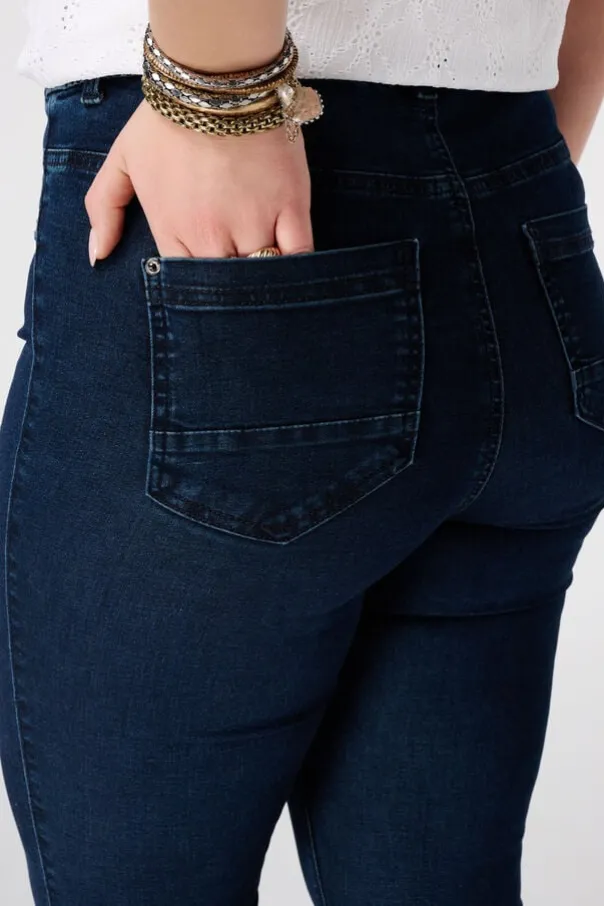 Tregging met denim look