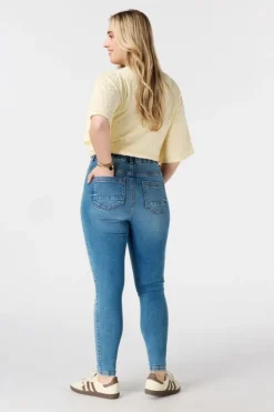 Tregging met denim look