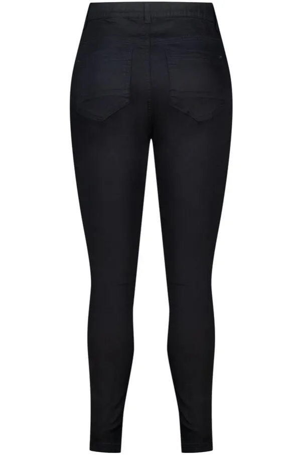 Tregging met denim look