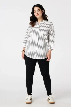 Tregging met denim look