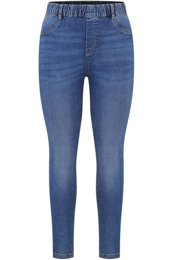 Tregging met denim look