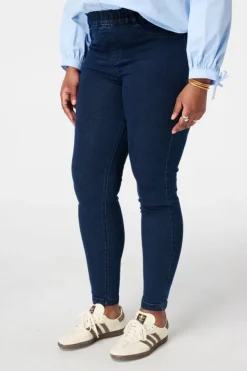 Tregging met denim look
