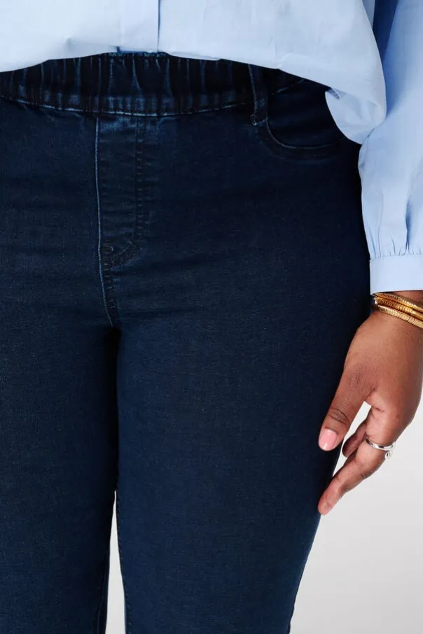 Tregging met denim look
