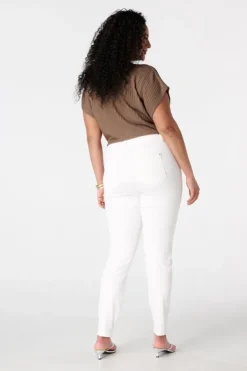 Tregging met denim look