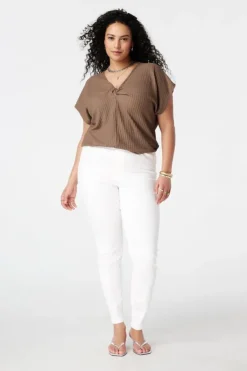 Tregging met denim look