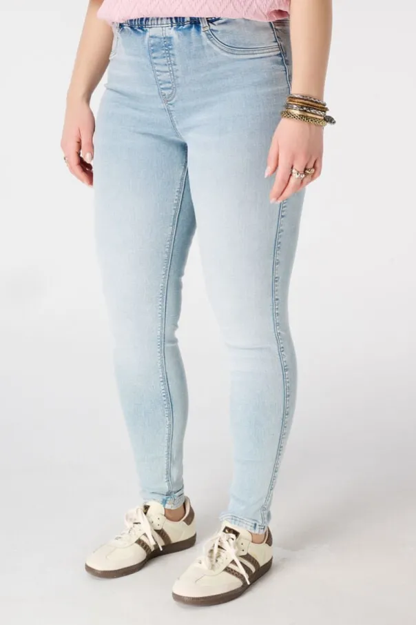 Tregging met denim look
