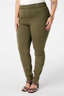 Tregging met denim look
