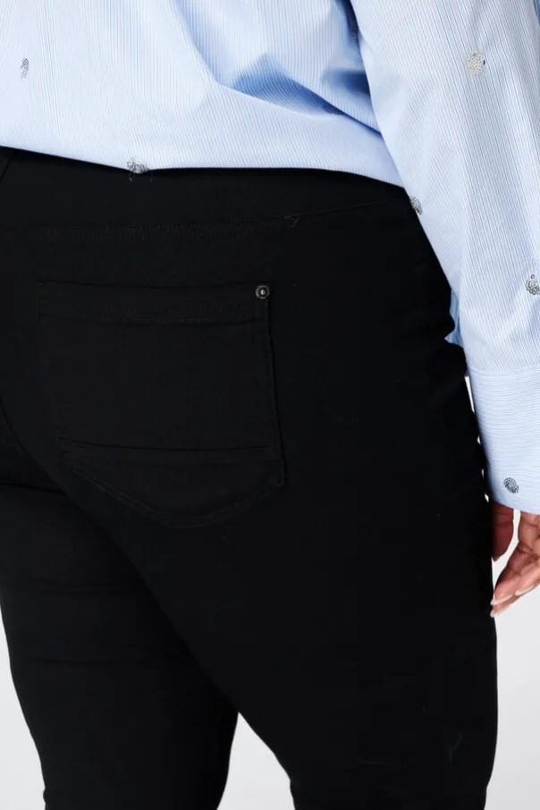 Tregging met denim look