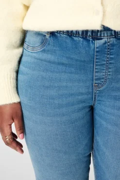 Tregging met denim look
