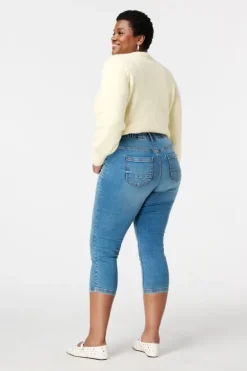 Tregging met denim look