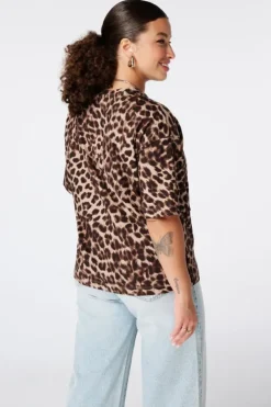 T-shirt met animal print