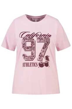 T-shirt met kanten artwork
