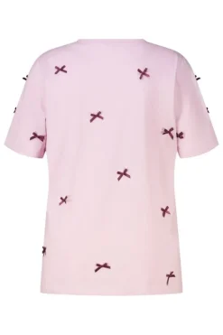 T-shirt met satijnen strikjes