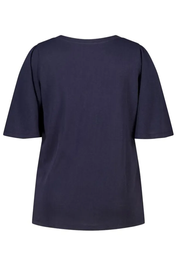 T-shirt met v-hals